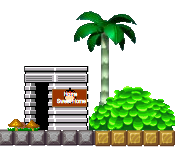 A grey house standing in the world: a save point