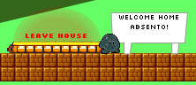 A new house, with Welcome Home on its sign
